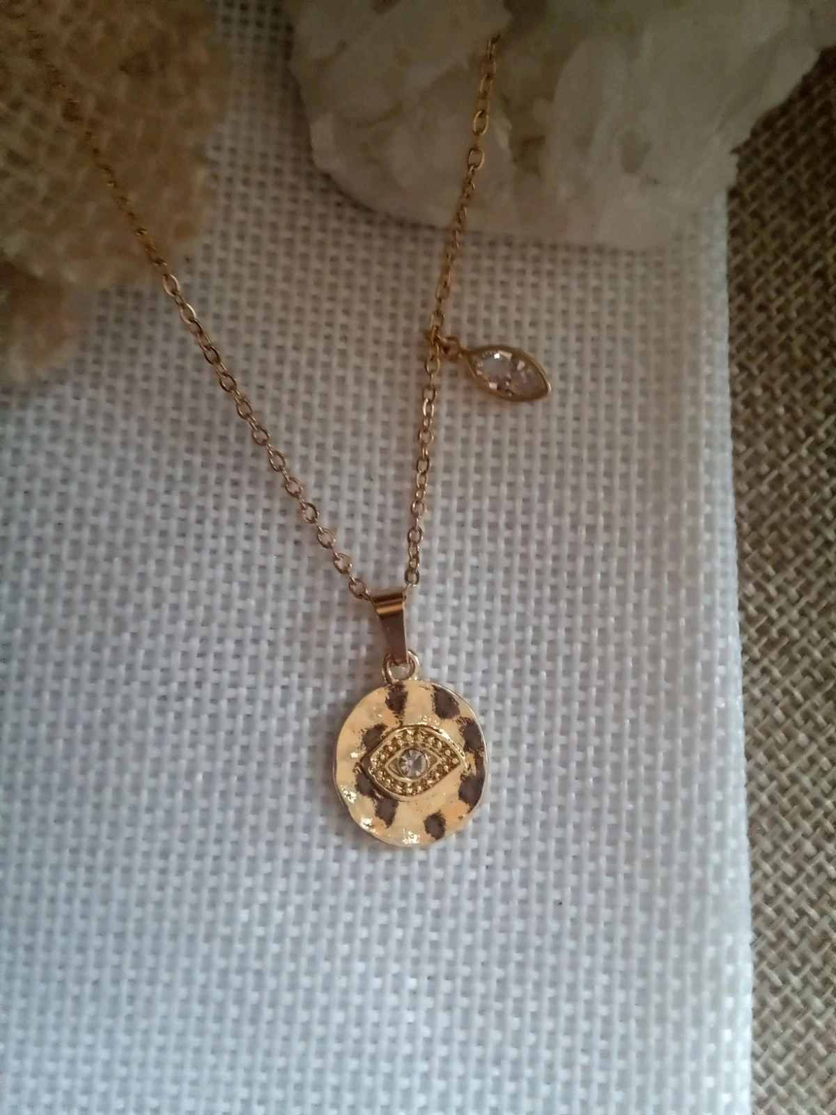 Protective Eye Medallion Talisman Necklace – photo 2